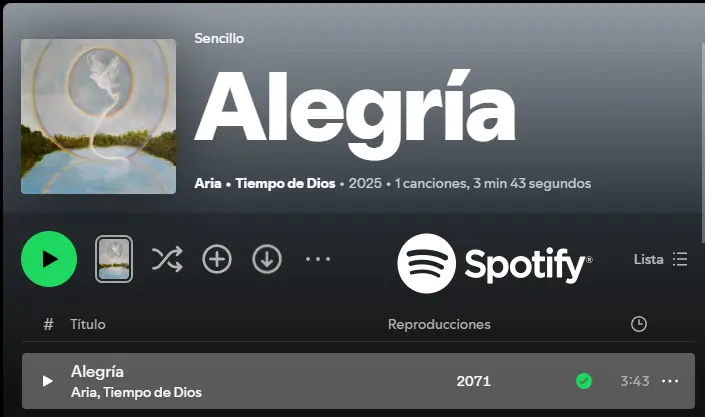 Alegría en Spotify